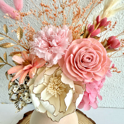 Everlasting Coral Embrace - Blessed Blooms