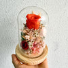 Everlasting Roses in Glass Dome - Blessed Blooms